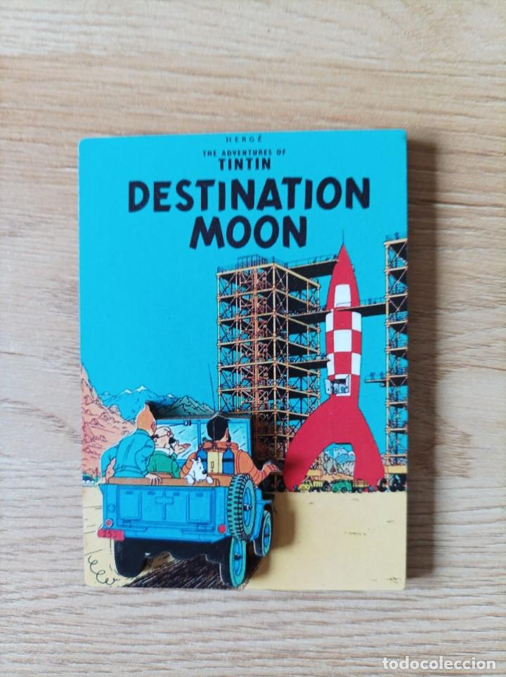 Collecting: IMAN EN RELIEVE TINTIN OBJETIVO LA LUNA 9,3 X 6,3 CM NUEVO