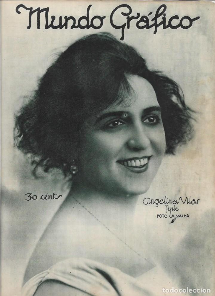 Collectionnisme: A&Ntilde;OS 20 RECORTE PRENSA ANGELINA VILAR ARTISTA CANTANTE TIPLE OPERETA FOTOGRAFIA CALVACHE