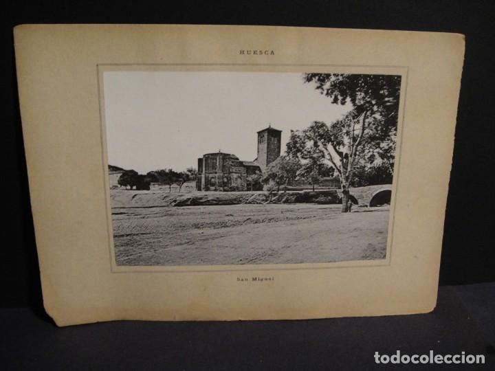 Coleccionismo: huesca , iglesia de san miguel - lamina en fotograbado