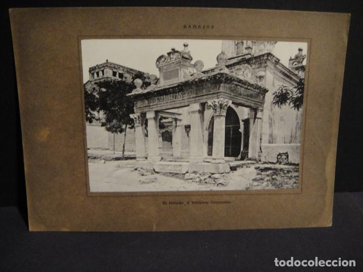 Coleccionismo: badajoz , el hornito o templete - lamina en fotograbado