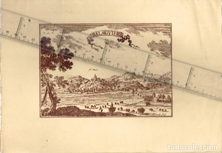 Coleccionismo: 40/60&acute;s. ca. 2 Rep. Grabados de Beaulieau &rdquo;Plans et Profils de la Catalogne&rdquo; de BALAGUER (Balaguier)
