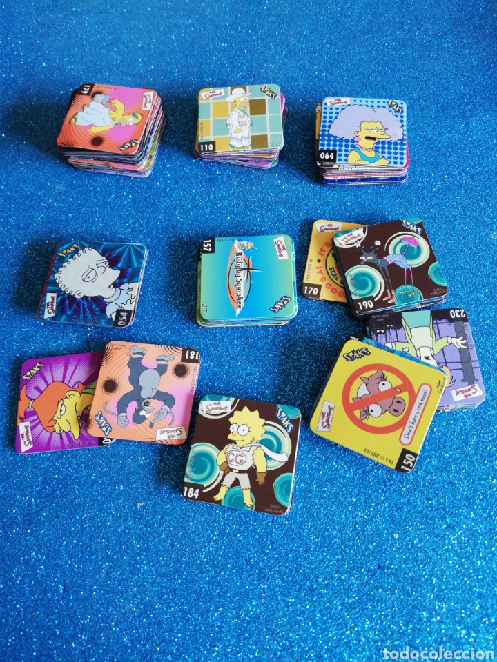 Coleccionismo: 100 Imanes stickers coleccion The Simpsons