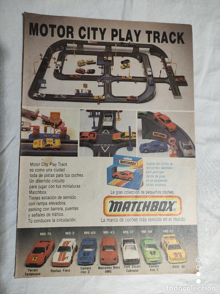 Coleccionismo: A&Ntilde;OS 80. HOJA PUBLICITARIA ANUNCIO DE MATCHBOX. LA MARCA DE COCHES MAS VENDIDA EN EL MUNDO