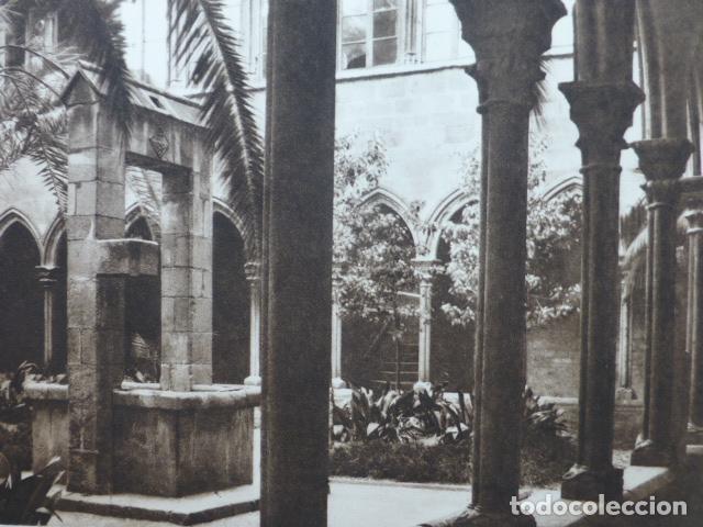 Sammelleidenschaft Papier: BARCELONA CLAUSTRO DE SANTA ANA ANTIGUO HUECOGRABADO 1928