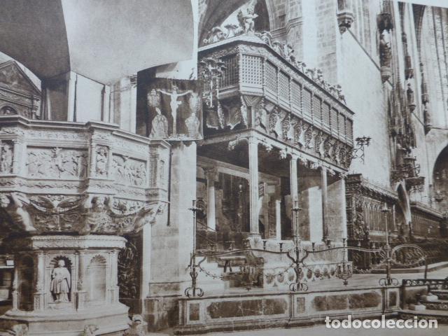 Coleccionismo: PALMA DE MALLORCA CATEDRAL ANTIGUO HUECOGRABADO 1928