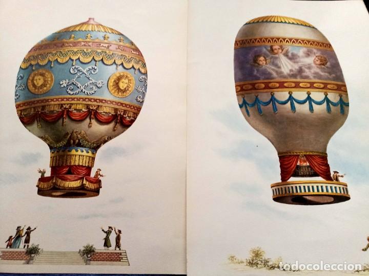 globo dos láminas de antiguos globos aerostátic - Comprar Documentos