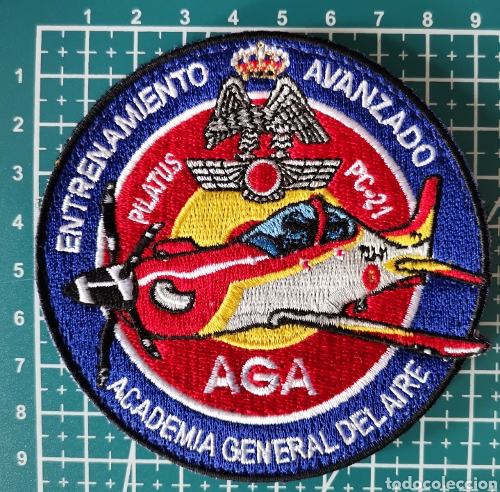 Coleccionismo: Parche bordado ENTRENAMIENTO AVANZADO PILATUS PC-21 Academia General (AGA) Ej&eacute;rcito del &Aacute;ire Espa&ntilde;a