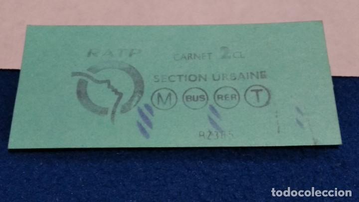 Collezionismo: BILLETE METRO PARIS FRANCIA A&Ntilde;O 1993