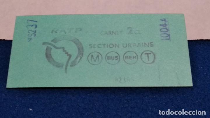 Collezionismo: BILLETE METRO PARIS FRANCIA A&Ntilde;O 1993