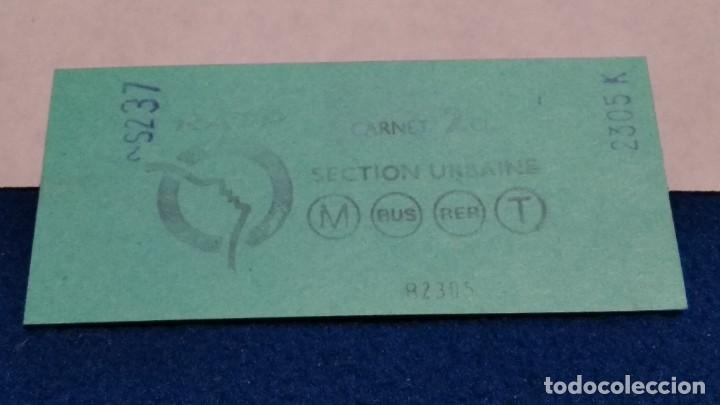 Collectionnisme: BILLETE METRO PARIS FRANCIA A&Ntilde;O 1993