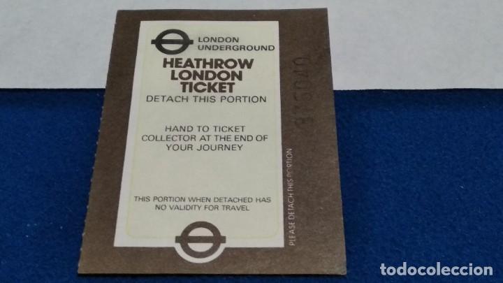 Collezionismo: BILLETE METRO BUS LONDRES GRAN BRETA&Ntilde;A DE LOS 90