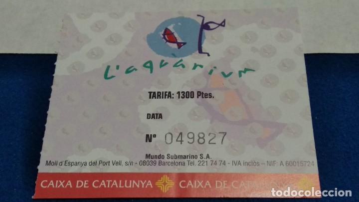 Collezionismo: ENTRADA TICKET LAQUARIUM MUNDO SUBMARINO BARCELONA AQUARIUM DE LOS 90