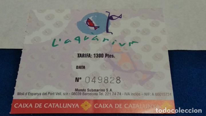 Collezionismo: ENTRADA TICKET LAQUARIUM MUNDO SUBMARINO BARCELONA AQUARIUM DE LOS 90