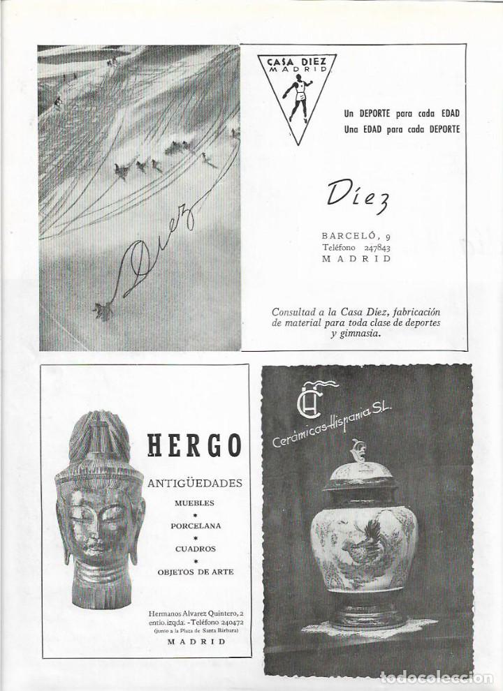 Coleccionismo: A&Ntilde;O 1950 RECORTE PRENSA PUBLICIDAD CASA DIEZ MADRID FABRICACION MATERIAL DEPORTES GIMNASIO
