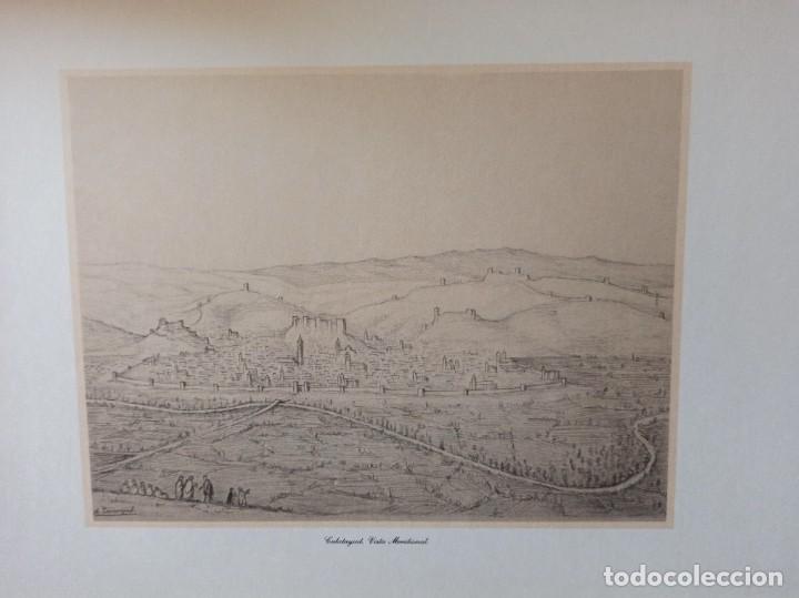 Coleccionismo: Calatayud vista meridional l&aacute;mina cartulina Agust&iacute;n Sanmiguel 1986