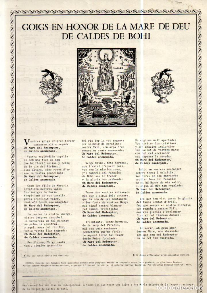 Collectionnisme: GOIGS EN HONOR DE LA MARE DE D&Eacute;U DE BOH&Iacute;