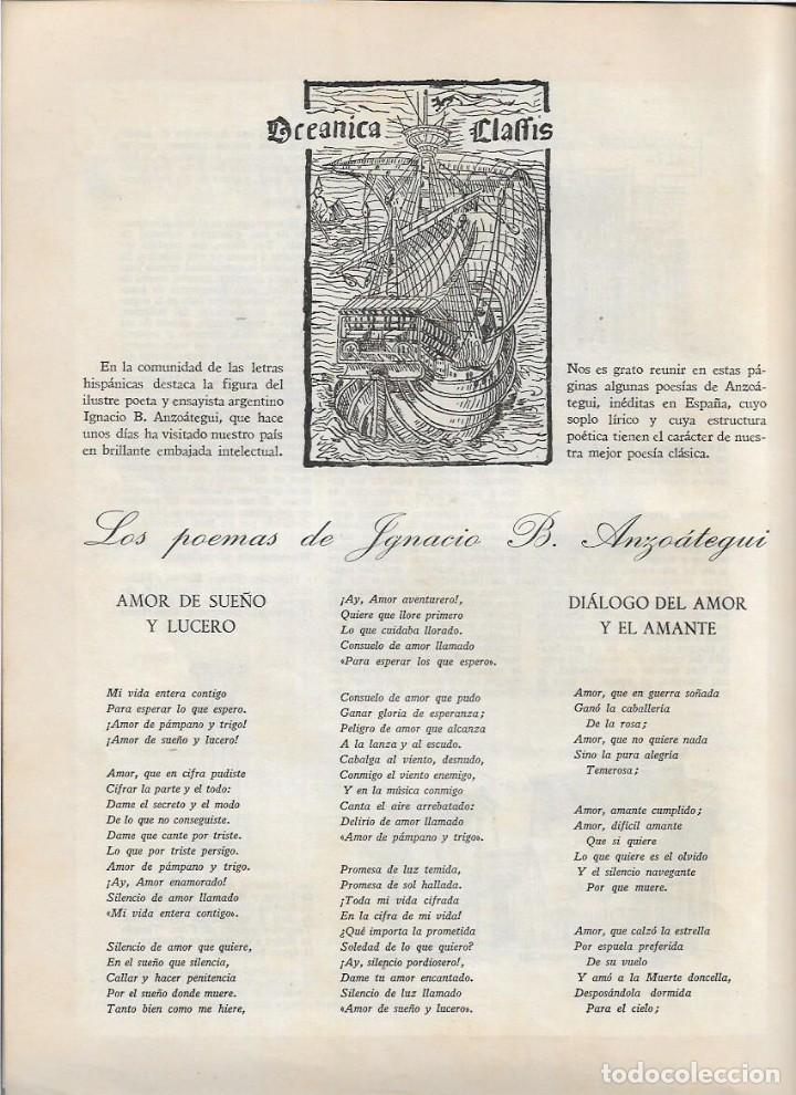 Colecionismo: A&Ntilde;O 194? RECORTE PRENSA POESIA LOS POEMAS DE IGNACIO ANZOATEGUI