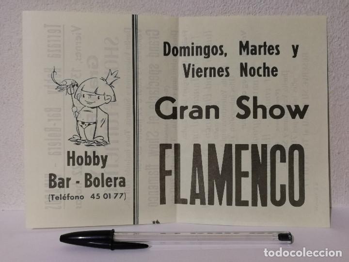 Coleccionismo: FOLLETO ORIGINAL - GRAN SHOW VINAROS - FLAMENCO - HOBBY BAR BOLERA
