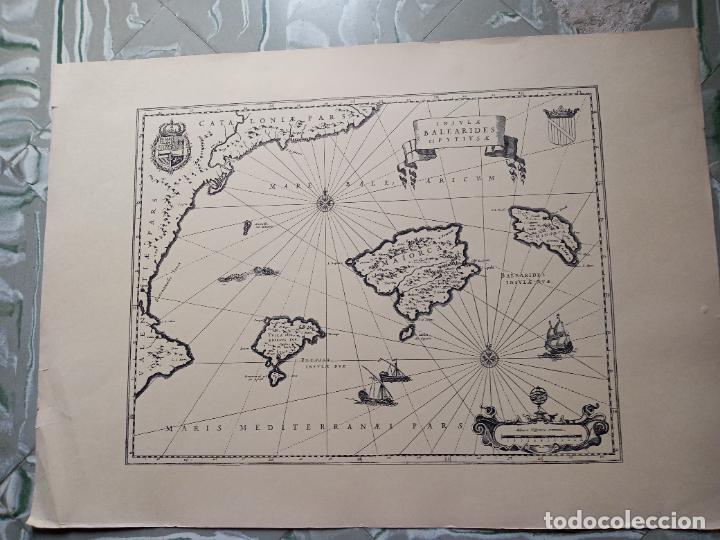 Coleccionismo: L&aacute;mina Mapa - Mapa islas Baleares - Foto 1