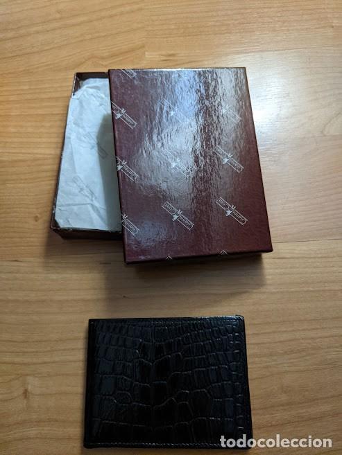 Collectionnisme: CARTERA CHAROL NEGRO NUEVA EN ESTUCHE
