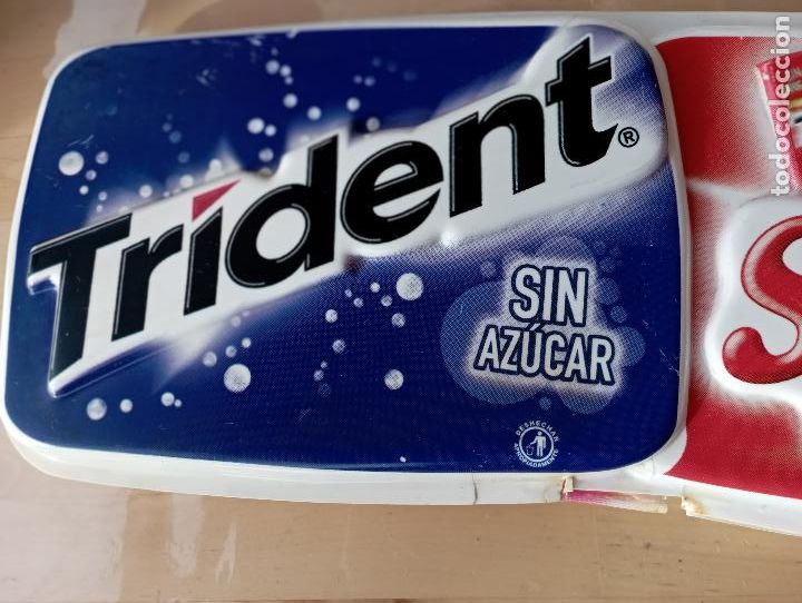 Coleccionismo: PUBLICIDAD DOBLE CARA,CHICLES TRIDENT. - Foto 2