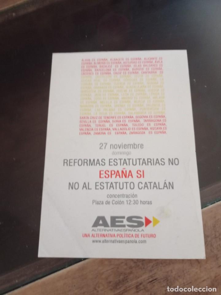 Coleccionismo: OCTAVILLA ALTERNATIVA ESPA&Ntilde;OLA 27 NOVIEMBRE NO AL ESTATUTO CATAL&Aacute;N REF. UR MES 3 H