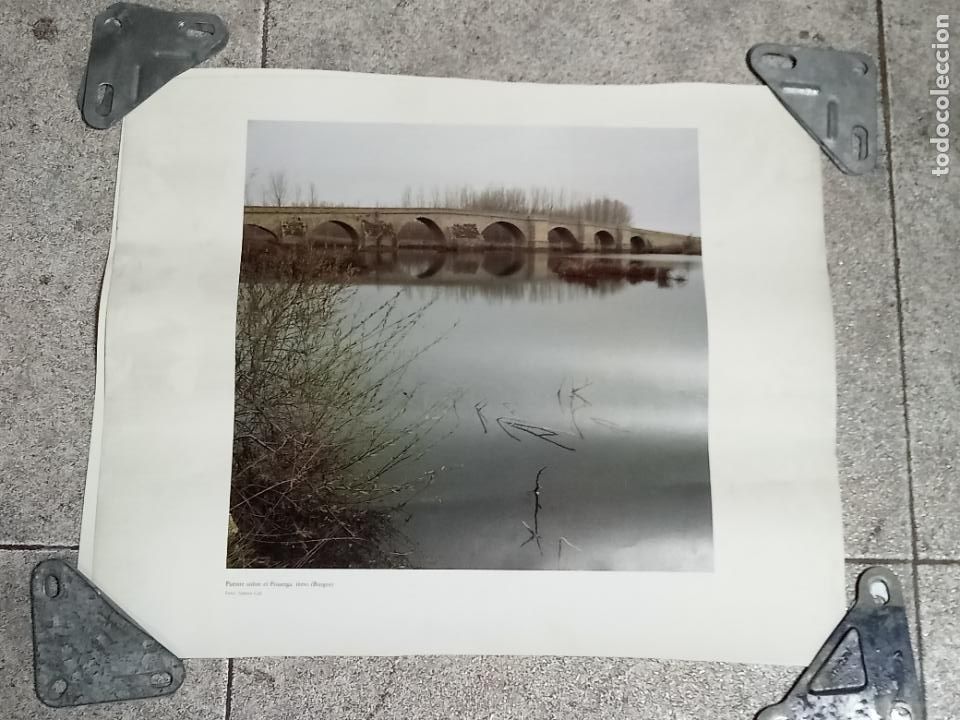 Collezionismo: LAMINA. IMAGEN DE PUENTE SOBRE EL PISUERGA. ITERO, BURGOS. 44 X 37 CM