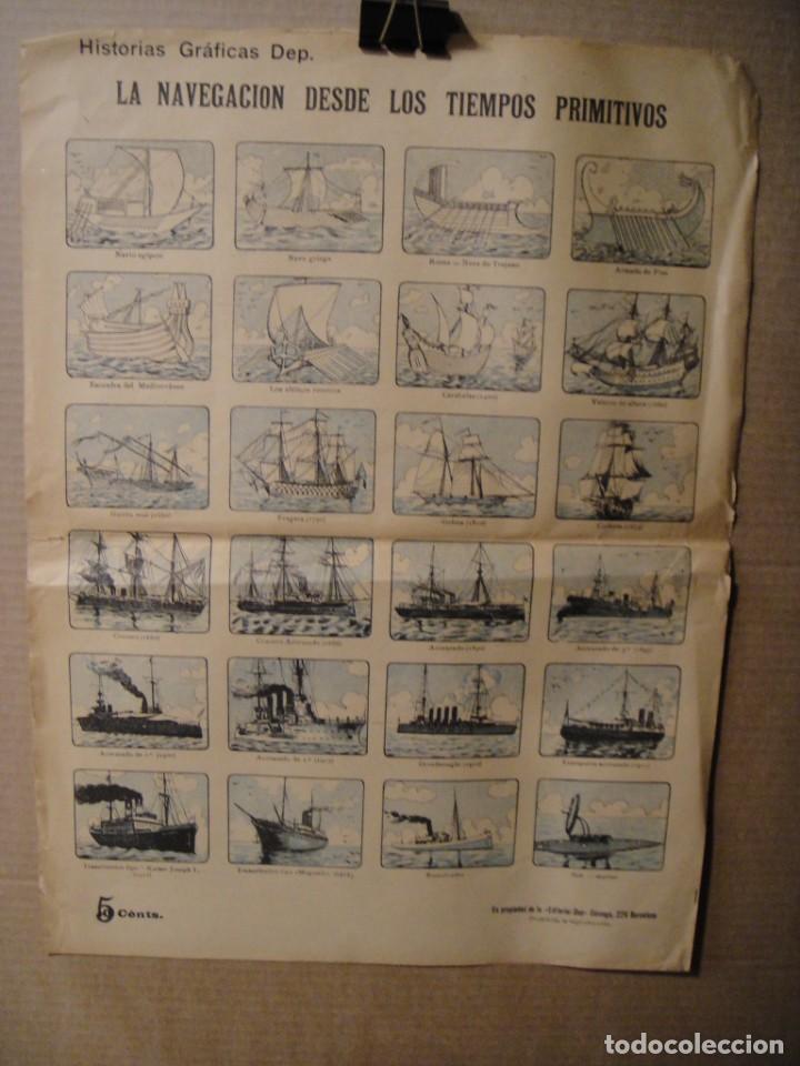 Coleccionismo: la navegacion desde los tiempos primitivos - historias graficas dep