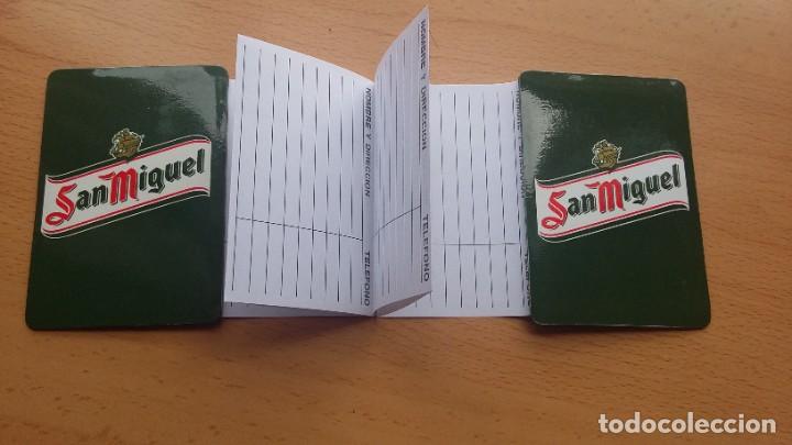Coleccionismo: Miniagenda San Miguel cerveza con tapas imantadas 8x6 cm