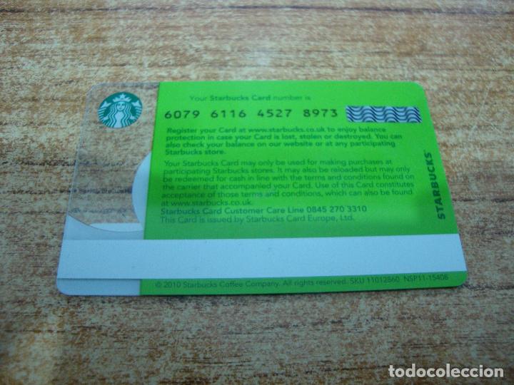 Coleccionismo: TARJETA PLASTICO STARBUCKS - Foto 2