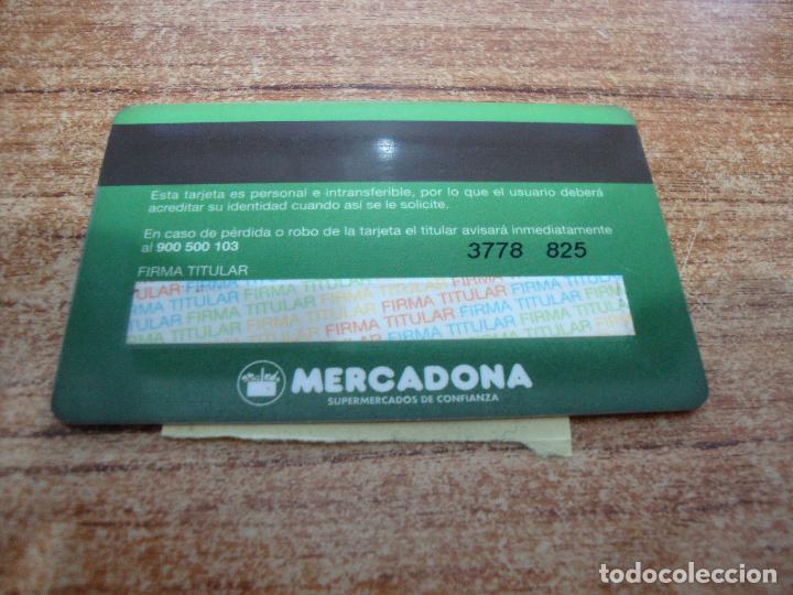 Coleccionismo: TARJETA PLASTICO MERCADONA - Foto 2