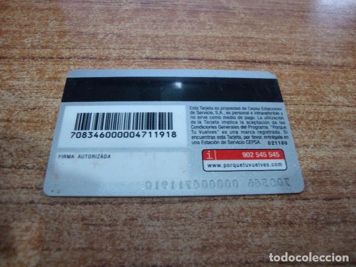 Coleccionismo: TARJETA PLASTICO CEPSA - Foto 2