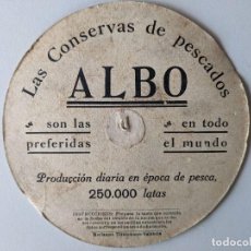 Coleccionismo: CONSERVAS ALBO - VIGO - DISCO GEOGRAFICO DE AMERICA - RARISIMO. Lote 329300803