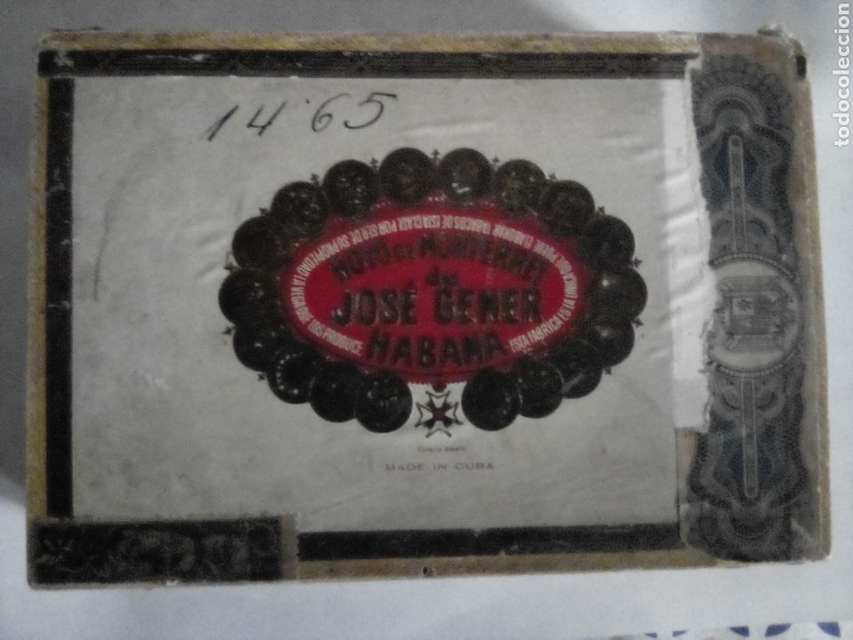 Coleccionismo: CAJA ANTIGUA VACIA PUROS HABANOS JOSE GENER