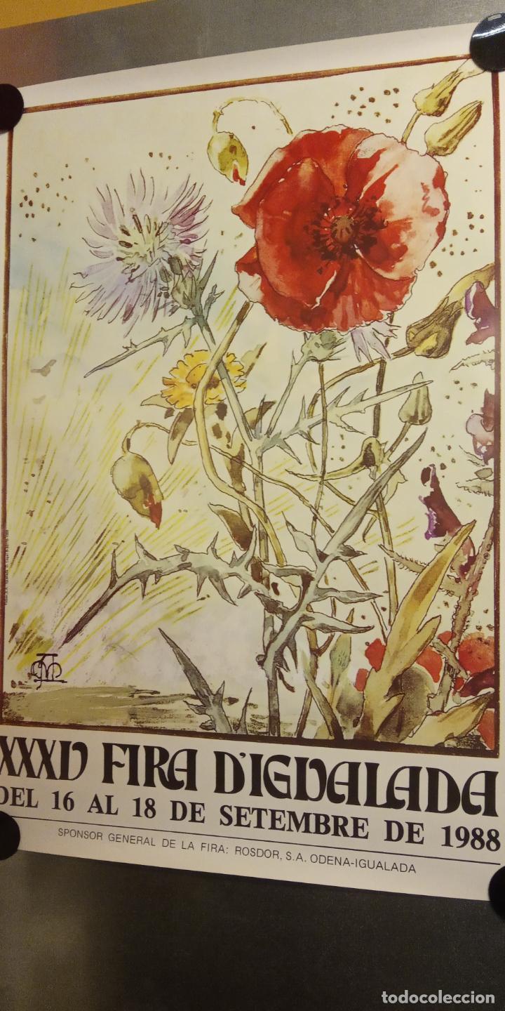 Coleccionismo: XXXV FIRA D'IGUALADA 1988. MEDIDAS 90*62 CM.
