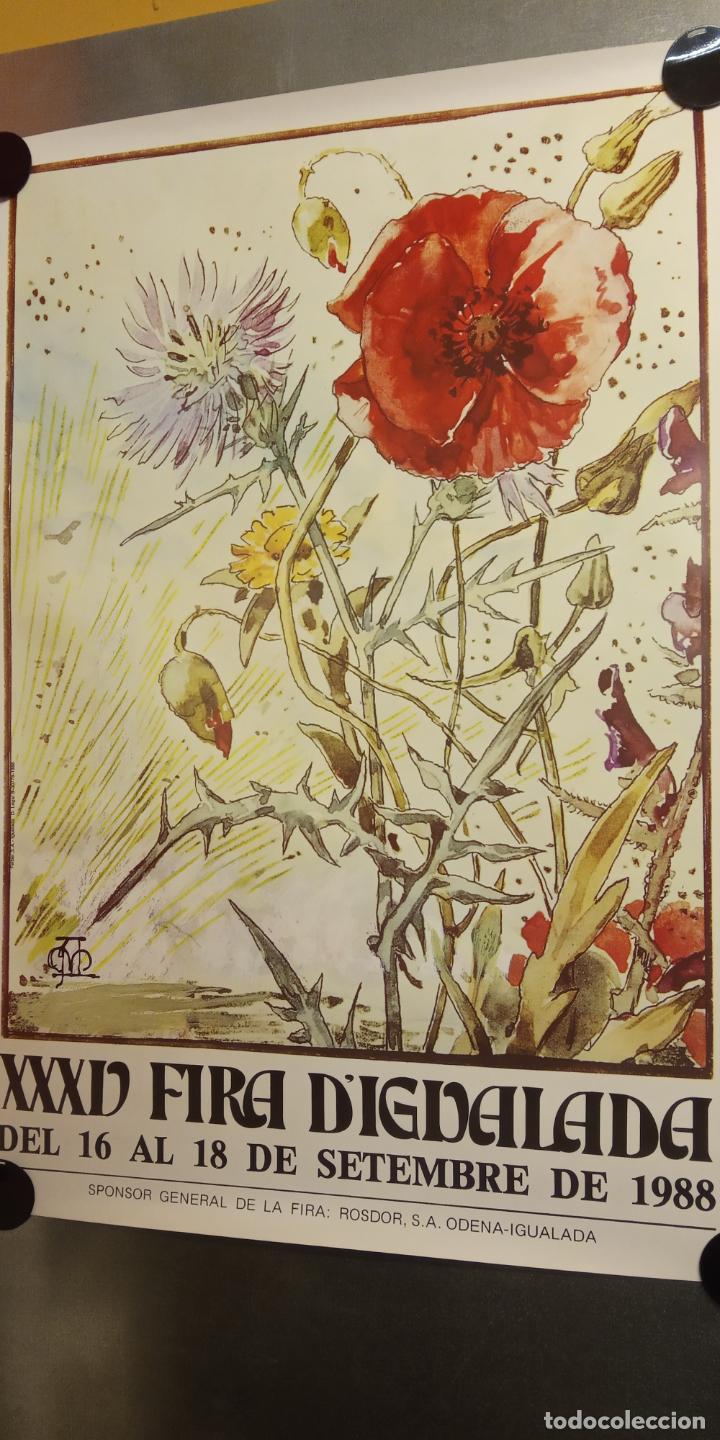 Coleccionismo: XXXV FIRA D'IGUALADA 1988. MEDIDAS 90*62 CM.