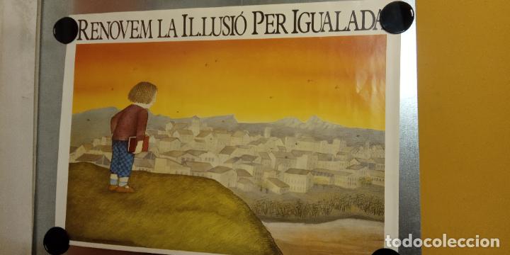 Coleccionismo: RENOVEM LA IL&middot;LUSI&Oacute; PER IGUALADA. MEDIDAS 70*50 CM.