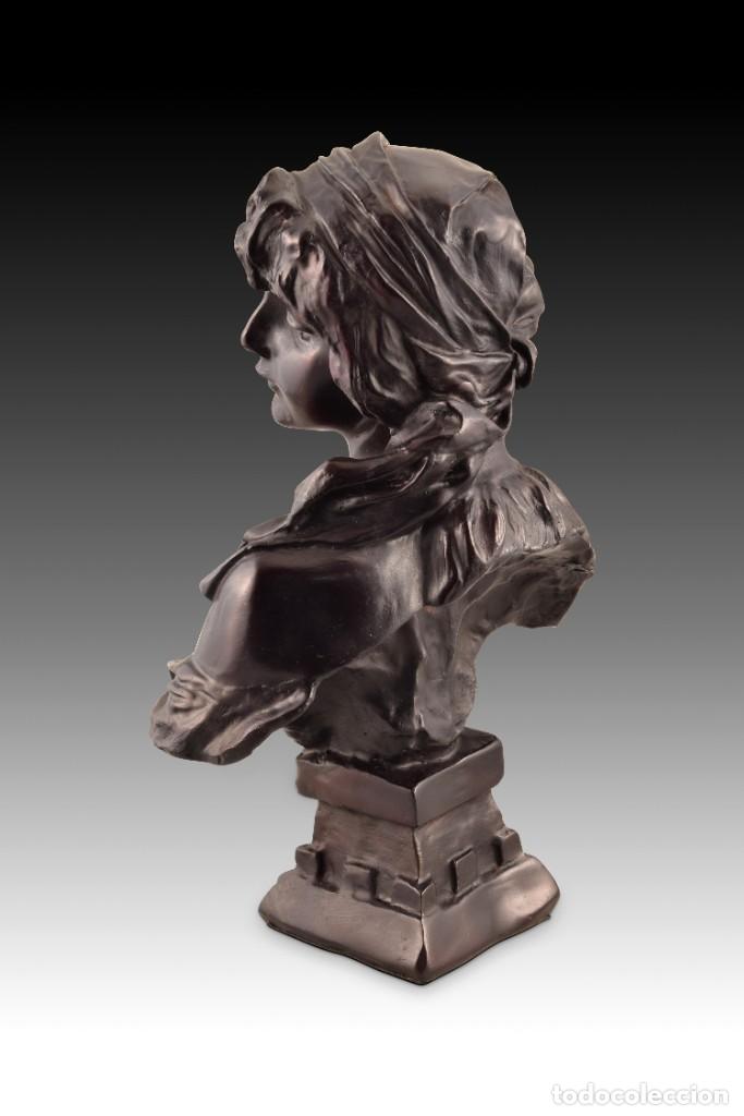 Coleccionismo: &ldquo;Busto de dama&rdquo;. Metal - Foto 3