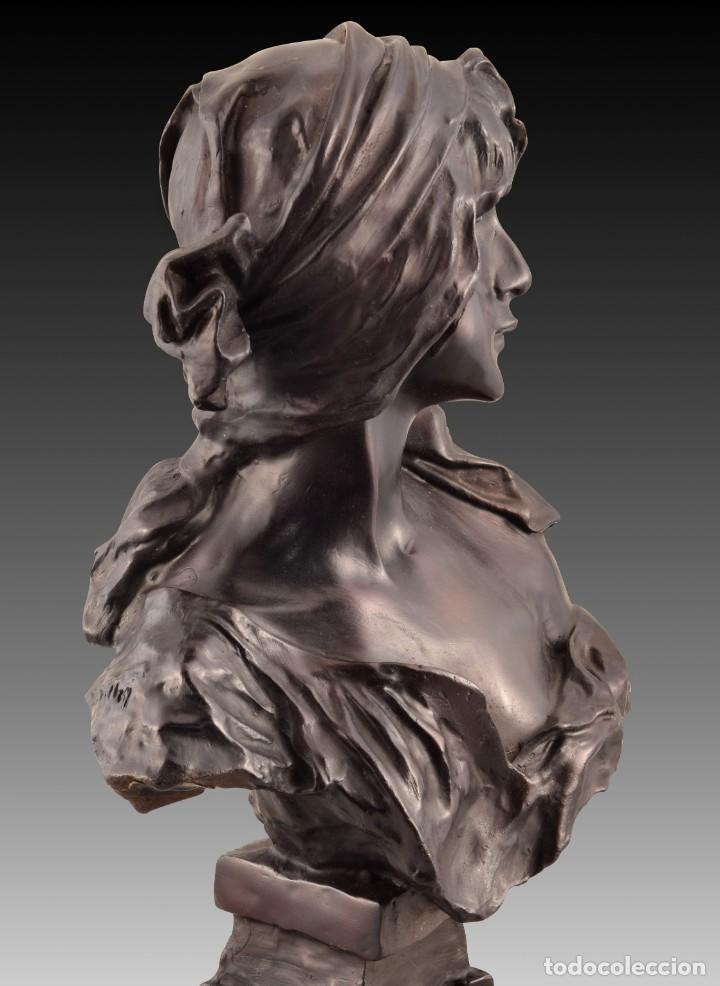 Coleccionismo: &ldquo;Busto de dama&rdquo;. Metal - Foto 10