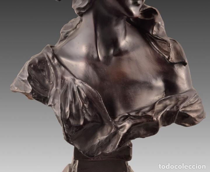 Coleccionismo: &ldquo;Busto de dama&rdquo;. Metal - Foto 11