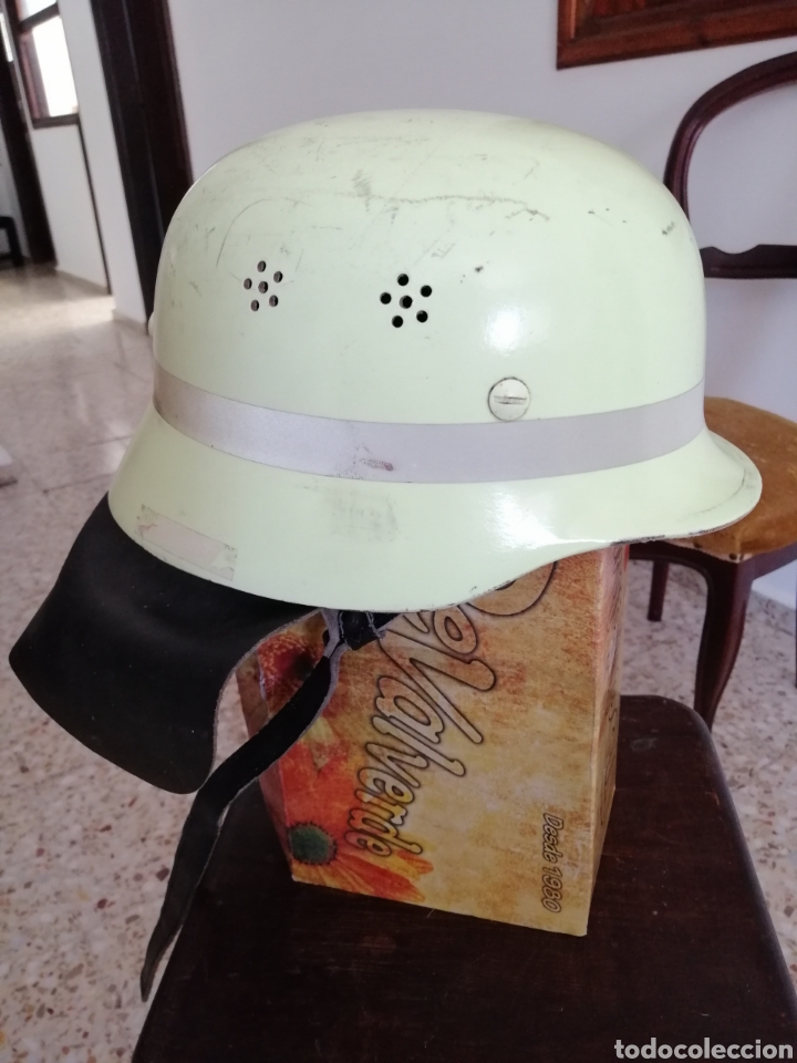 Coleccionismo: Casco Bombero Aleman M34-35 Schuberth - Foto 5