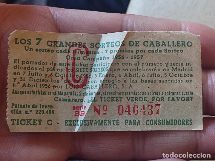 Coleccionismo: PONCHE CABALLETO PARTICIPACION SORTEO RENAULT 4 VESPA 1956 1957 PAPEL FINO 8 X 4 CMS 046437
