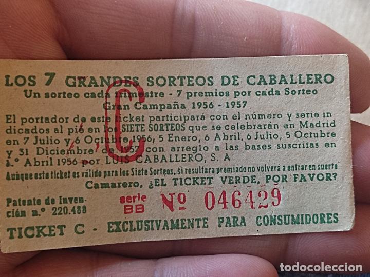 Coleccionismo: PONCHE CABALLETO PARTICIPACION SORTEO RENAULT 4 VESPA 1956 1957 PAPEL FINO 8 X 4 CMS 046429