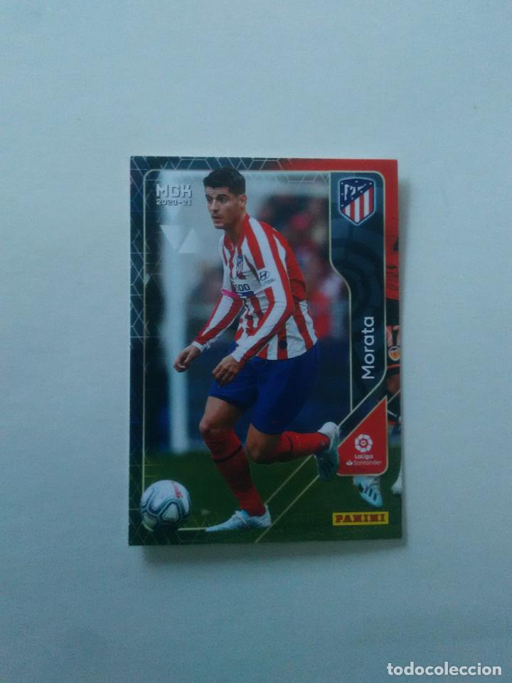 Coleccionismo: 54 MORATA ATL&Eacute;TICO MADRID CROMO TARJETA MEGACRACKS PANINI LIGA FUTBOL 2020-2021 20-21