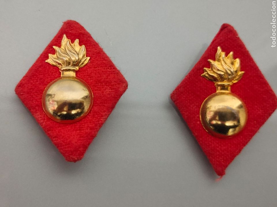 Coleccionismo: PAREJA ROMBOS ARTILLER&Iacute;A INSIGNIA EJERCITO ESPA&Ntilde;OL PAREJA
