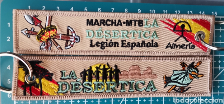 Coleccionismo: Llavero bordado LEGI&Oacute;N ESPA&Ntilde;OLA MARCHA-MTB LA DES&Eacute;RTICA ALMER&Iacute;A