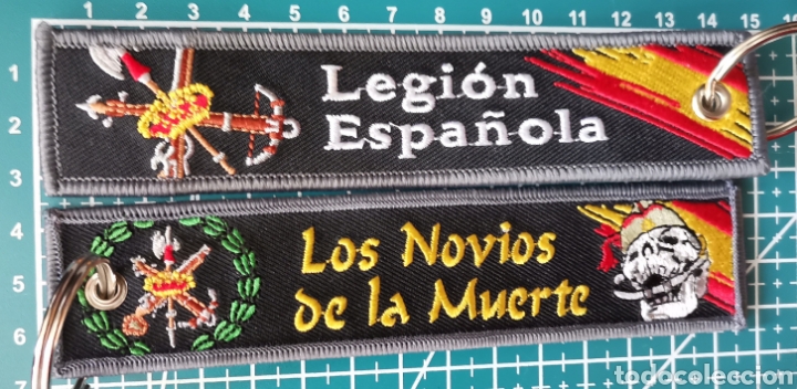 Coleccionismo: Llavero bordado LEGI&Oacute;N ESPA&Ntilde;OLA LOS NOVIOS DE LA MUERTE EJERCITO DE TIERRA