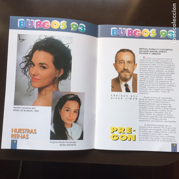 Coleccionismo: PROGRAMA DE FERIAS Y FIESTAS BURGOS 1993 - Foto 3
