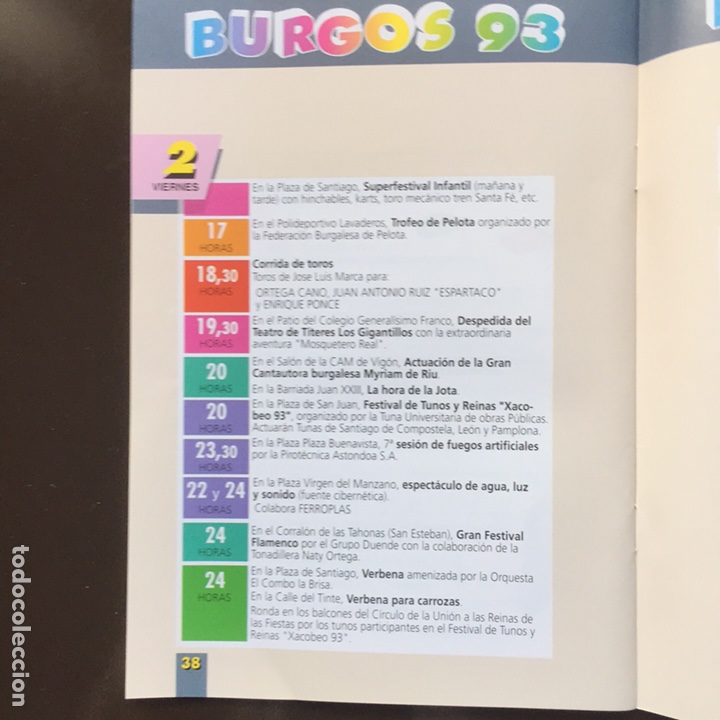 Coleccionismo: PROGRAMA DE FERIAS Y FIESTAS BURGOS 1993 - Foto 5