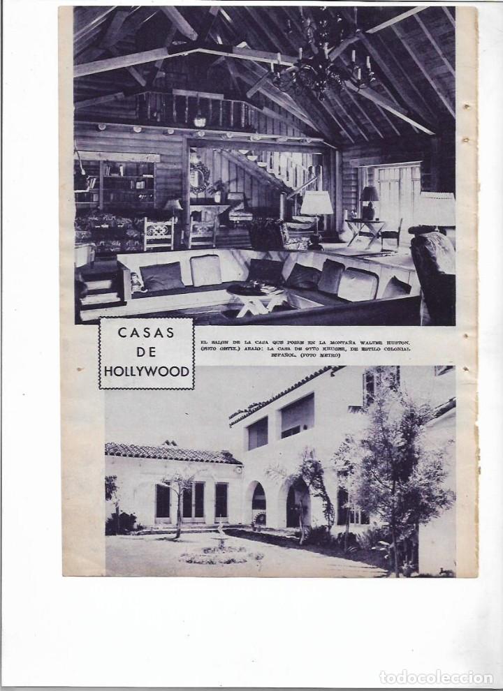 Colecionismo: A&Ntilde;O 1934 RECORTE PRENSA CASAS DE HOLLYWWOD WALTER HUSTON OTTO KRUGER JEAN HARLOW BEVERLY HILLS
